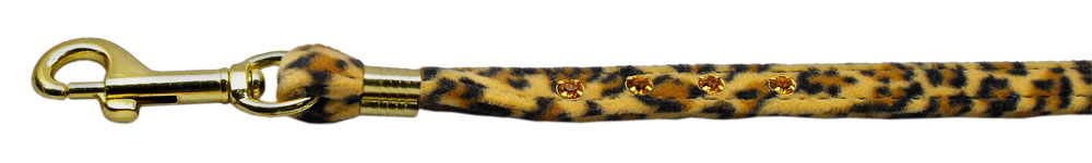 Animal Print Leash Leopard 3/8 Jwl Leash